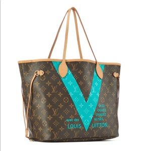 turquoise louis vuitton handbag